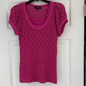 Karen Kane Pink Lace Women's Top